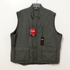 Wrangler Riggs Workwear Heatseeker Foreman Vest Insulated Olive Green Size 3X
